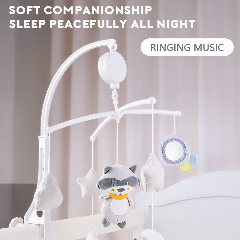 Juguetes para bebés de 0 a 12 meses, sonajero móvil para cama, soporte de juguete de cuna, caja de música giratoria, juguetes para sonajero para bebé recién nacido, móviles para cuna