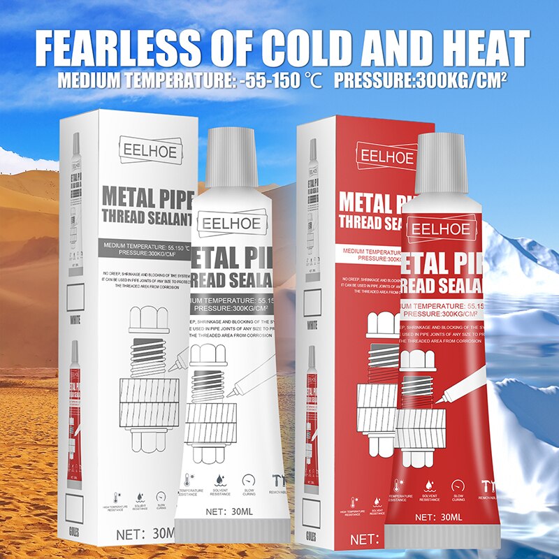 Metal Pipe Thread Sealant Multipurpose Heat-Resistant Thread Locking Agent Simple Operation XHC88