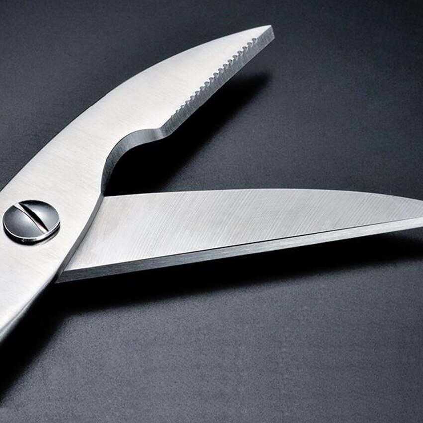25cm Stainless Steel Kitchen Poultry Chicken Bone scissor Cutter Cook Gadget shear Fish Duck cut Scissors with Safety Lock