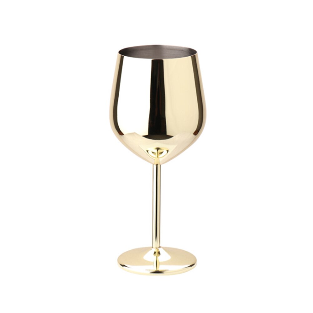 Copa de vino tinto de 500/200ML, vaso de cóctel para Bar, Picnic, Copa chapada en cobre de acero inoxidable, suministros de