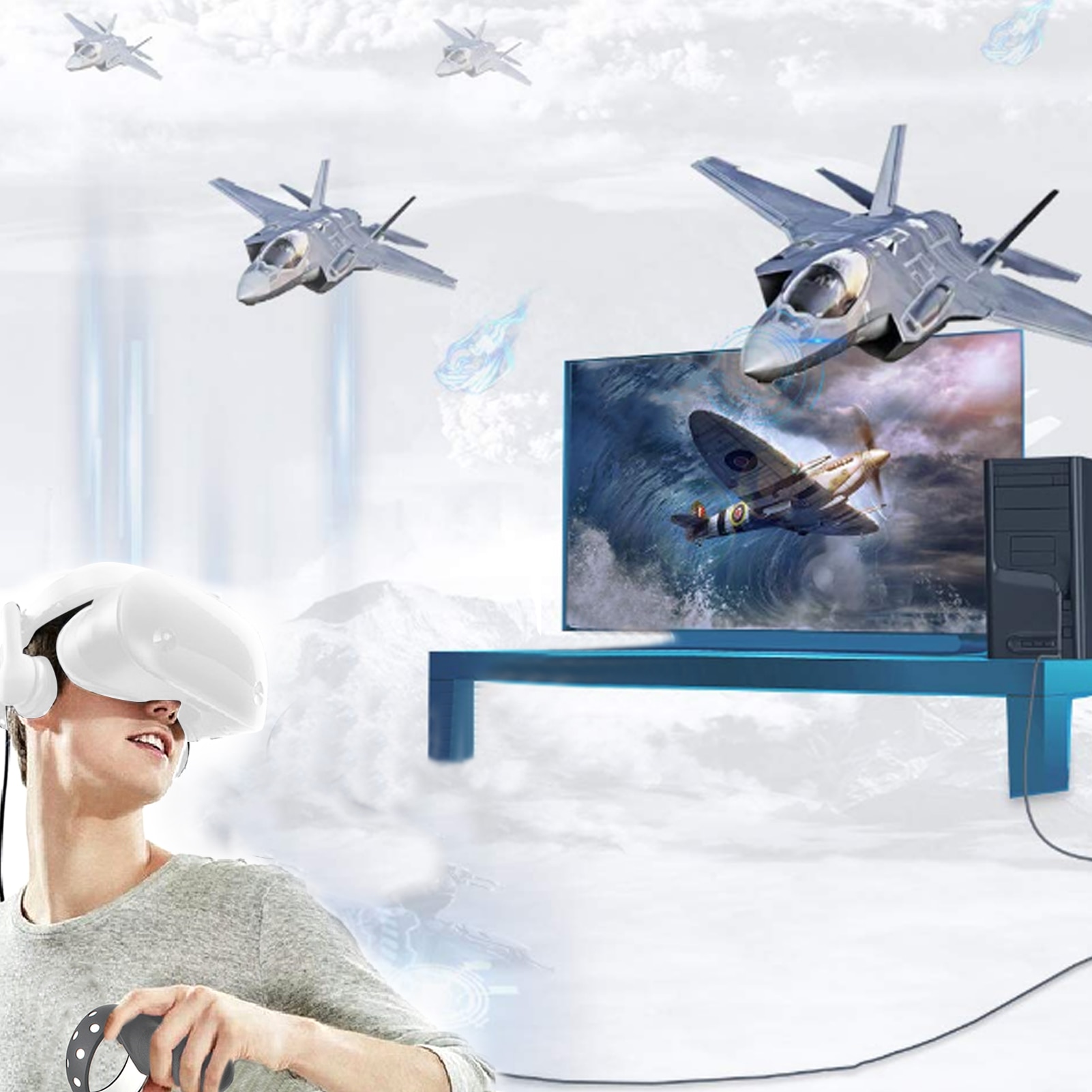 Vr Datakabel Transmissielijn Voor Quest 2 Vr Link 2.4Gb High Speed Gegevensoverdracht Met Link Kabel 5M Datalijn