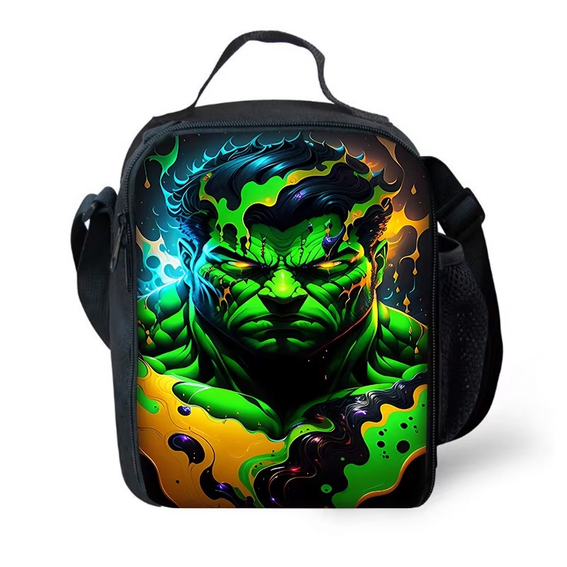 Mochila escolar para niños Marvels Super Heroes Hulks con bolsas para el almuerzo, bolsas para lápices, mochilas escolares para niños y niñas, el mejor