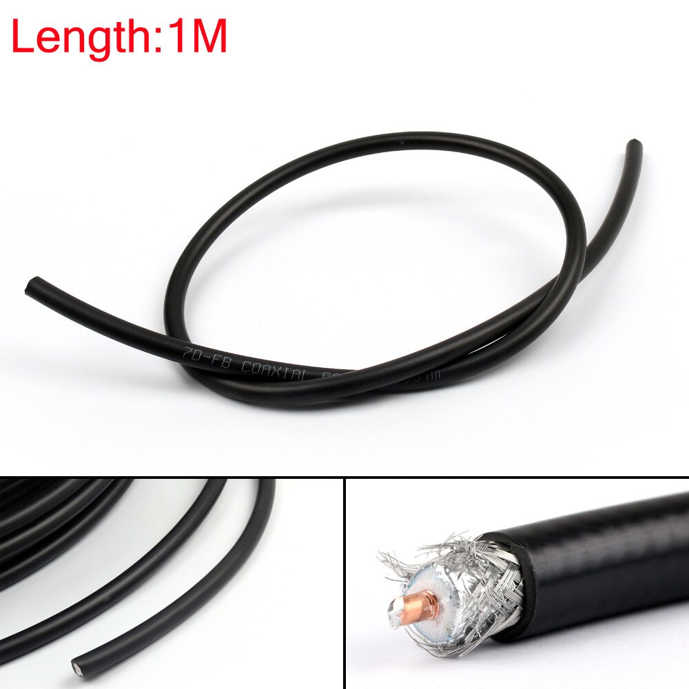 50-7 RG8/KSR400 RF Coaxial Cable Connector Coax shielded Pigtail 1m 5m 10m 30m Wires Cable