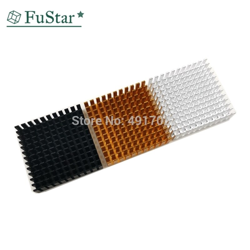 Disipador de calor de aluminio para radiador electrónico, disipación de calor de perfil extruido, Plata de piezas, 40x40x11mm, , 2 uds.