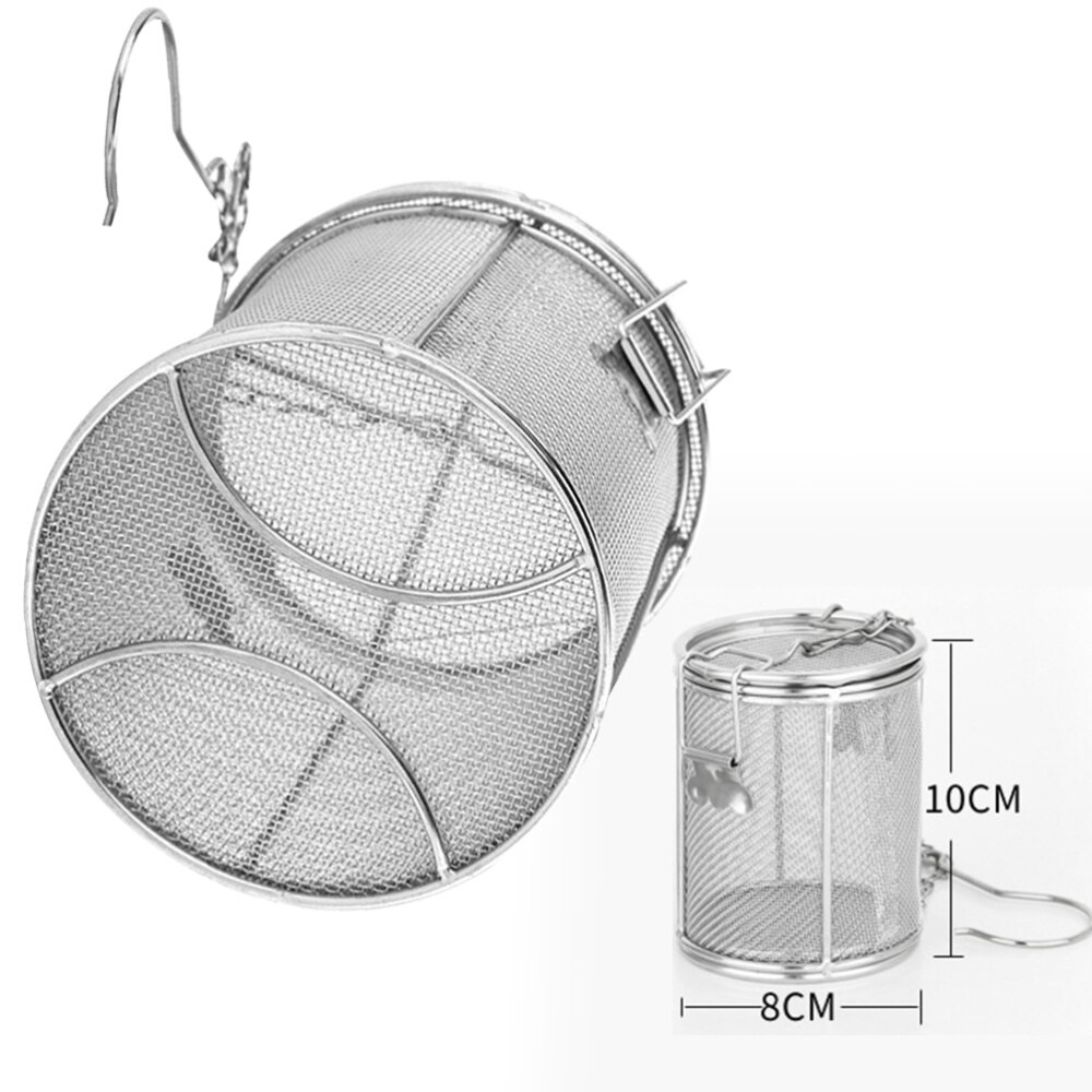 Stainless Steel Spice Infuser Soup Filter Basket Cooking Soup Filtering Tool Silver