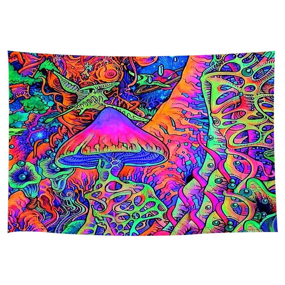 Abstract mushroom psychedelic background cloth background tapestry cloth tapestry mural wall decoration decoration home L1K9: 150x230