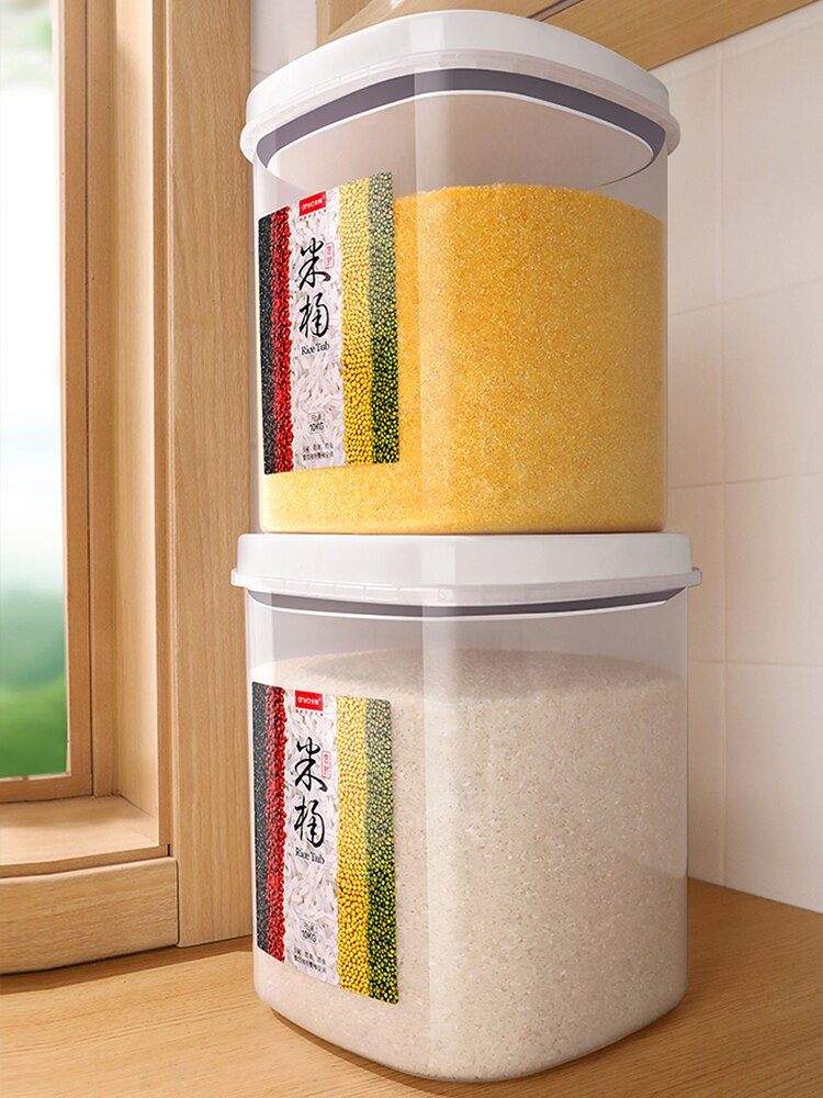 JOYBOS – Seau pour stockage de la farine, du riz et des nouilles, 10/20 Kg, réservoir domestique étanche aux insectes et à l&#39;humidité, JBS53