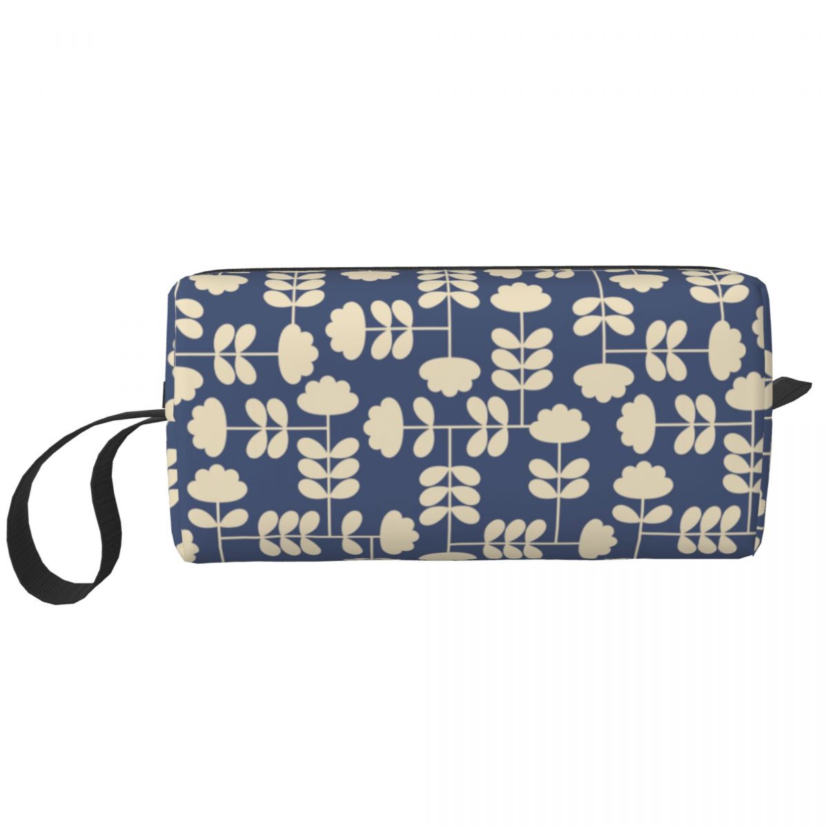 Custom Cute Home Orla Kiely Travel Toiletry Bag for Women Cosmetic Makeup Bag Beauty Storage Bags Dopp Kit Case Box: Lavender