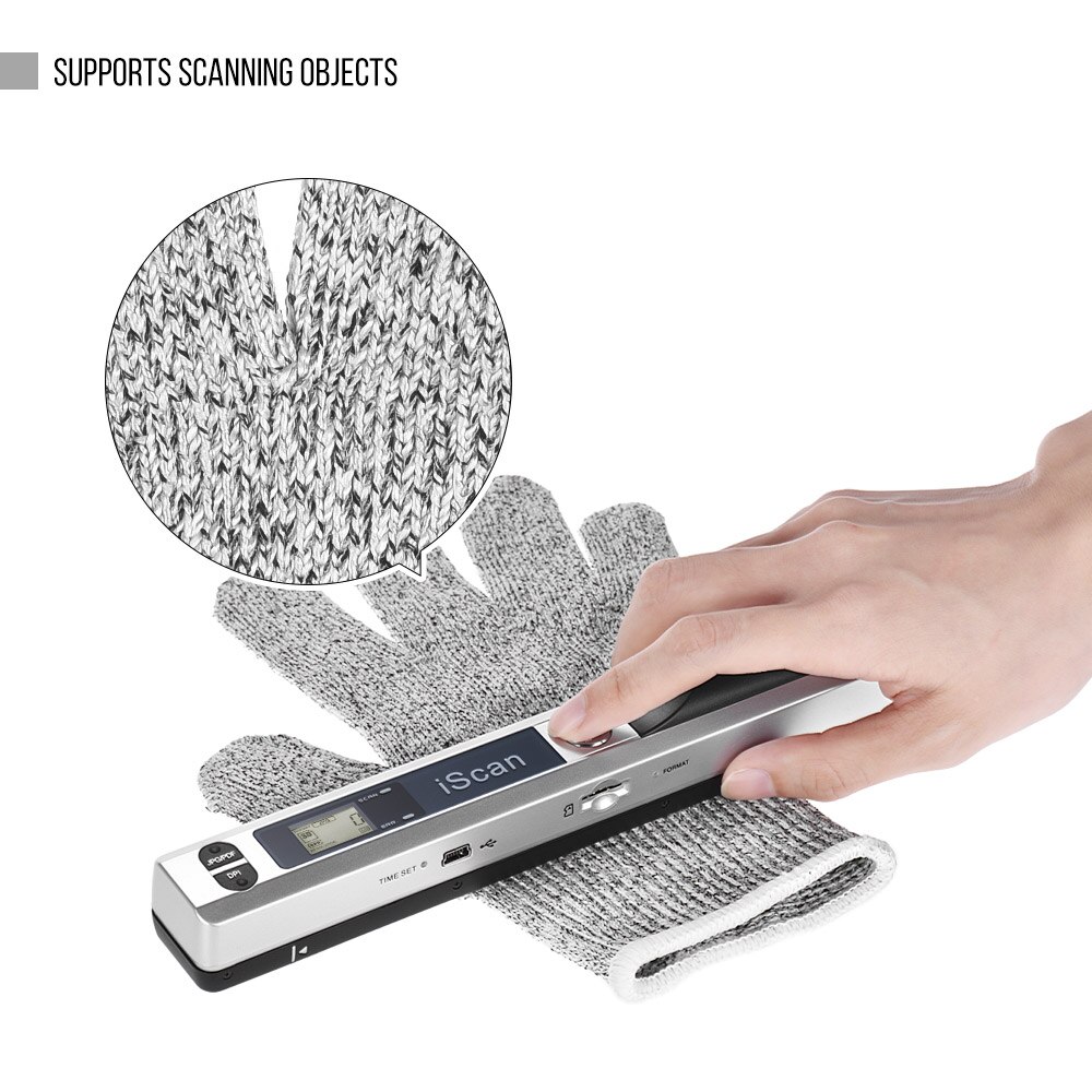 Portable Wireless Scanner Mini Handheld Document Scanners A4 Book Scanner 900 DPI Scan Tool for Scanning Documents