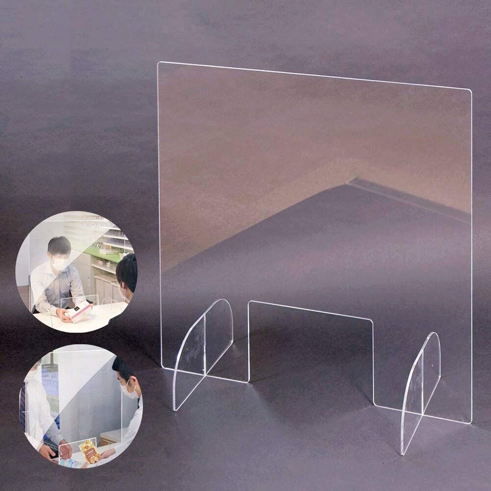 Sneeze Transparent Acrylic Guard Shield Sneeze And Cough Protective Shield Barrier For Restaurant Grocery Stores