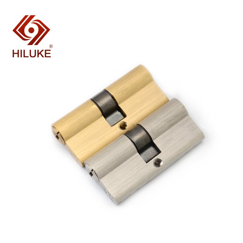 HILUKE hardware 70mm brass alloy door lock cylinder Europe stander lock core high secure key cylindre de porte deur cilinderslot