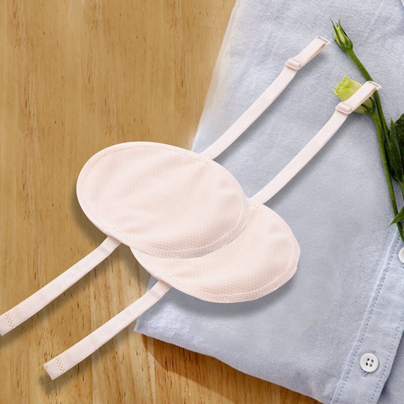 1 par underarm svette skjold pute vaskbar armhule svette absorberende verner skulderrem gjenbrukbar underarm svette pad sommer svette