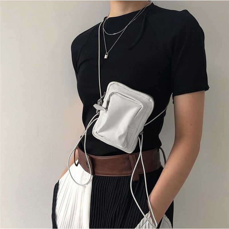 Women Small Shoulder Bag Mini Messenger Bags Phone Pouch Crossbody Bag thin Shoulder Belt Mini Zipper Pouch for women