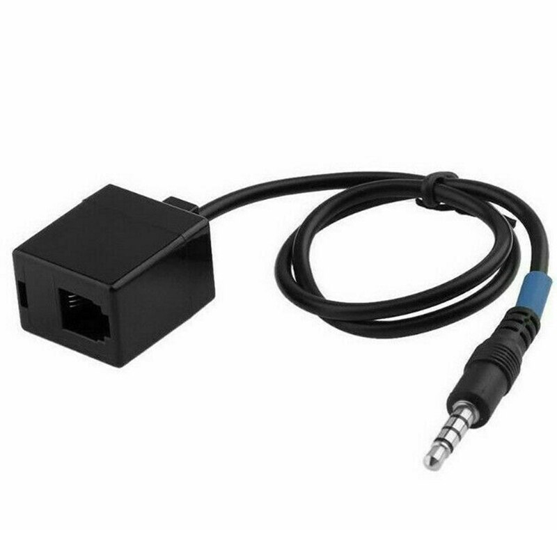 3.5Mm Male Jack Naar RJ9 4P4C Vrouwelijke Converter Verlengkabel Adapter Voor Telefoon Kabel: Default Title