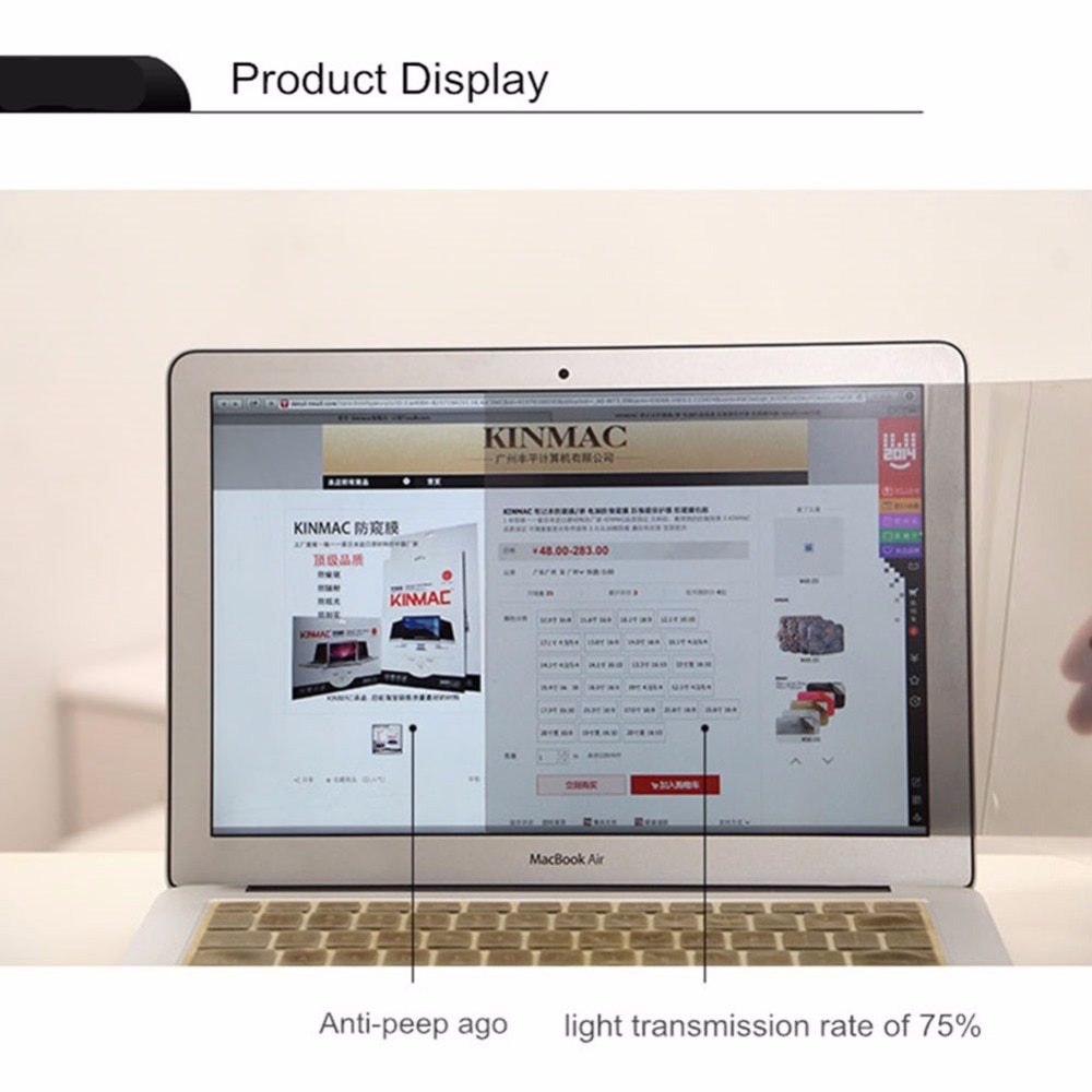 amzdeal 14 Inch Laptop Privacy Screens Anti Privacy Filter for Laptop Computer Monitor Laptop Skins screens protective film