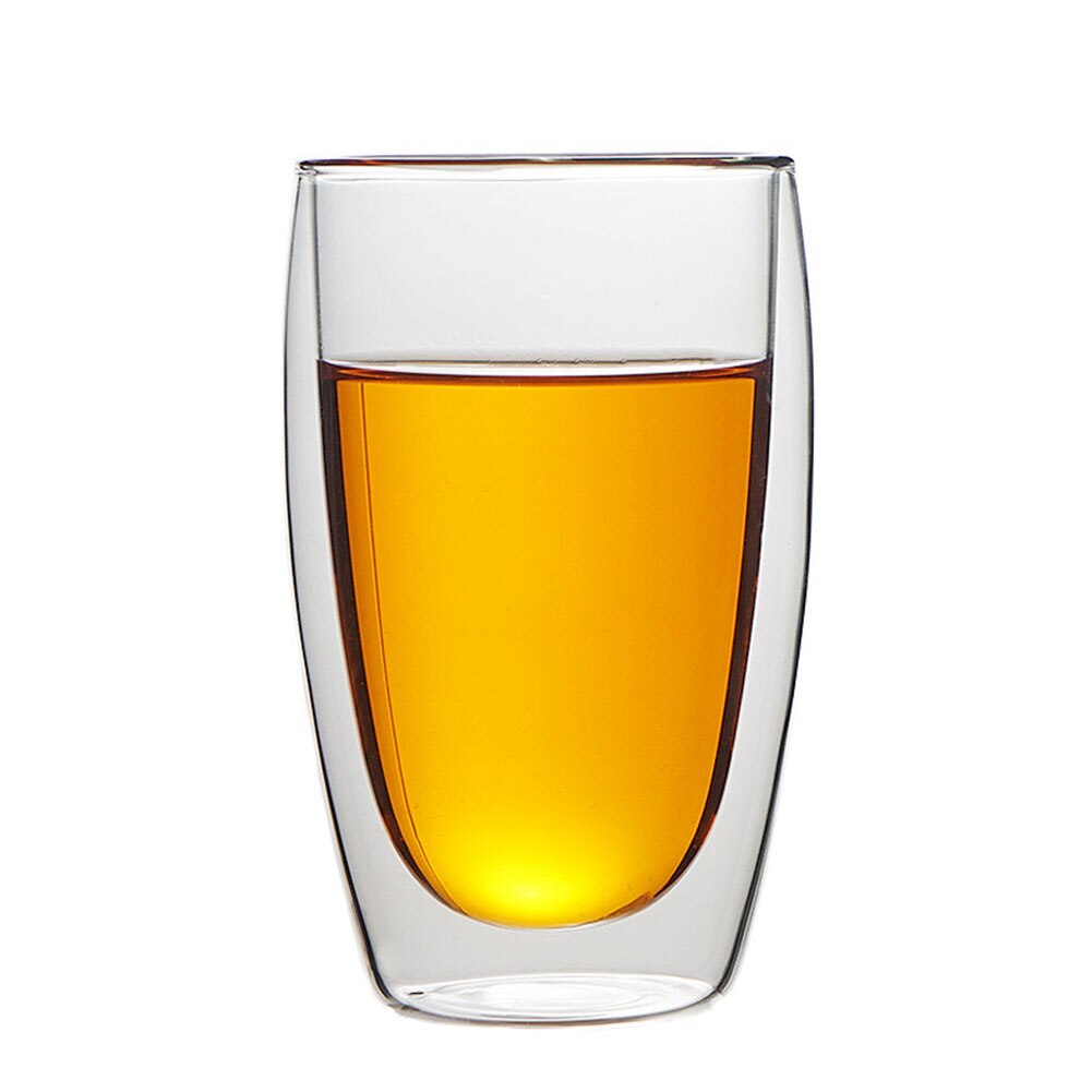 250/350/450ml copa de vidrio de vino café de leche doble capa de aislamiento de vidrio de agua taza de bebida vaso de whisky vasos de vidrio
