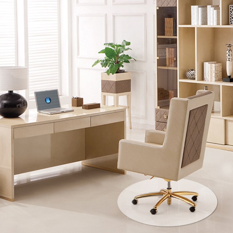 PVC Wood Floor Protection Mat Transparent Waterproof Home Office Chair Protector 448A