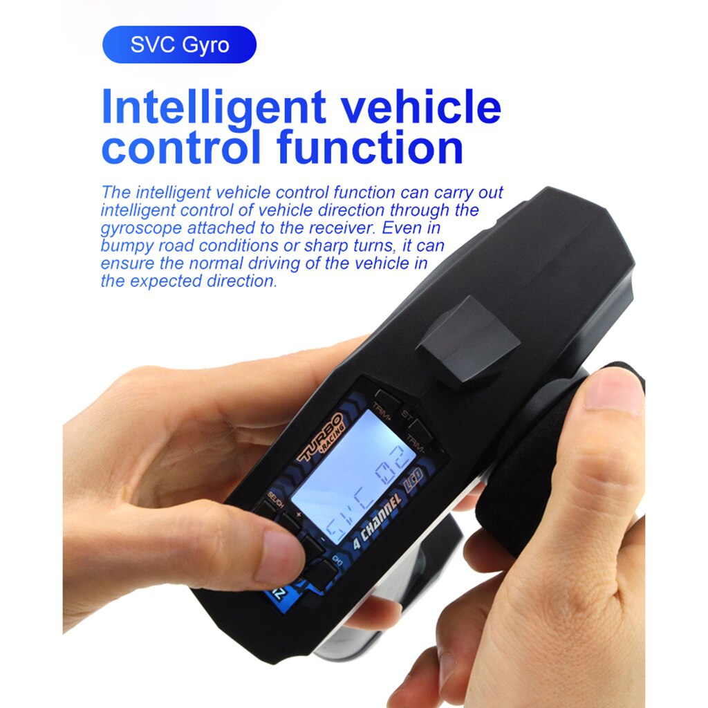 4 Channels RC Transmitter VT System for RC Car Truck Waterproof Compact