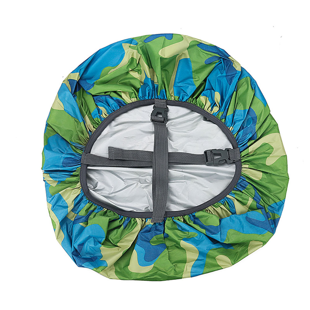 Outdoor 45L Camouflage Waterproof Backpack Rain Cover Bag Dust Covers For Cycling Camping Hiking Sport Bags: Blue