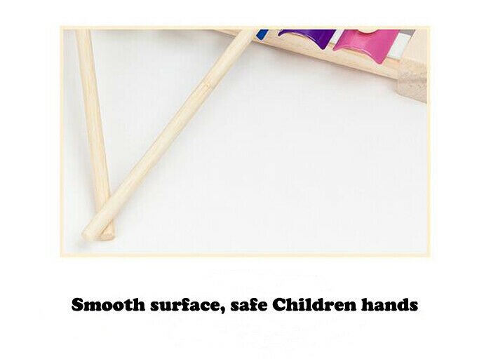 Pudcoco Neue Bunte freundlicher Musical Instrumente Nettes Art Baby Xylophon Pädagogisches Entwicklungs Holz Spielzeug