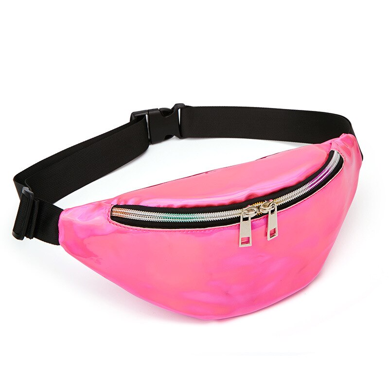 BISI GORO Women's Banana Waist Bag Belt Waterproof Bags Waist Pack shoulder Fannypack Outdoor Zipper Chest Bag Phone Pouch: pink yb16