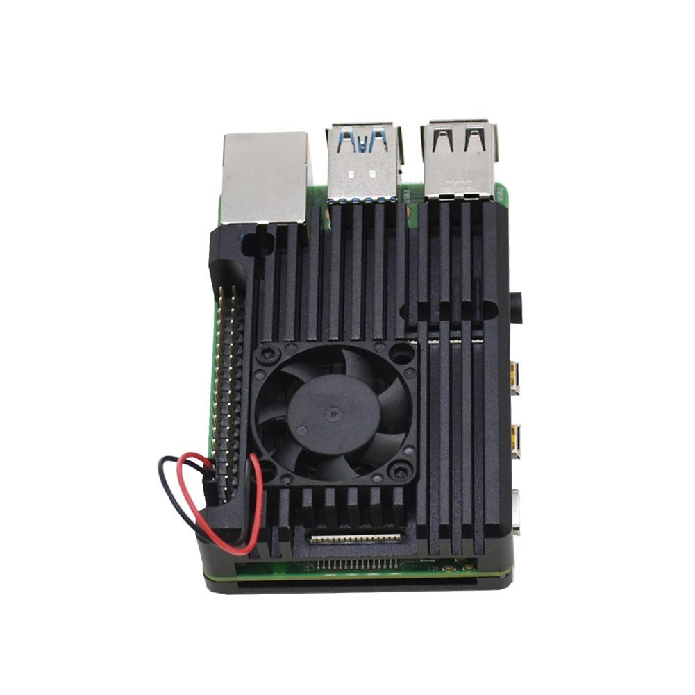 CNC de étui de protection de dissipation thermique en métal d'alliage d'aluminium de type B avec le boîtier de radiateur en métal de coquille de refroidissement passif de ventilateur simple