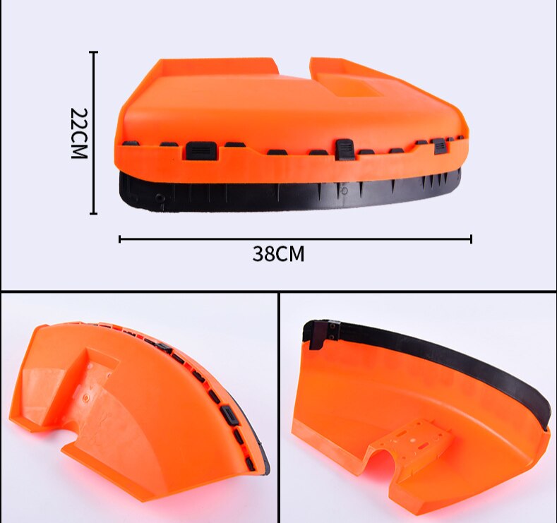 Universal Brush Cutter Shield Mower Protection Baffle Petrol Brush Cutter Weeder Accessories Mower Grass Guard: L