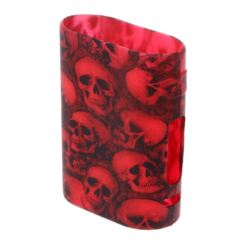 Schedel Patroon Siliconen Sleeve Case Beschermende Huid Cover Voor Istick Pico 75W Doos: Rood