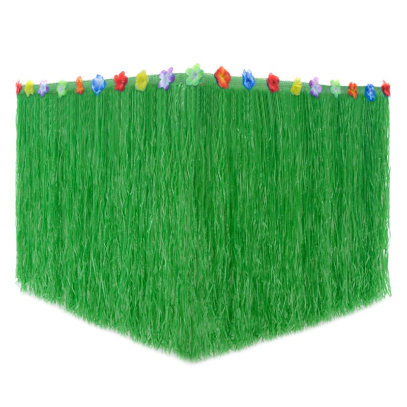 Table Skirt For Tropical Hawaiian Party Decorations Beach Party Decorations Supplies Adult's Kid's Birthday Table Cover Decor: Army Green