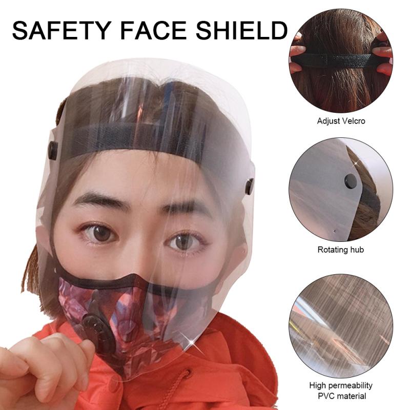 1Pc Splash-Proof Dust-Proof Shield Head-Mounted Transparante Protect Shield Verstelbare Beschermende Gezicht Shield Volledige gezicht Shield