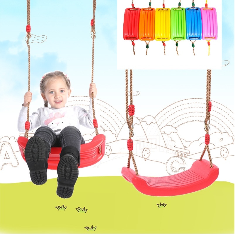 Columpio de Arco Iris para interiores y exteriores, juguetes de parque infantil con cuerda ajustable, equipo deportivo para patio de juegos al aire libre, columpio