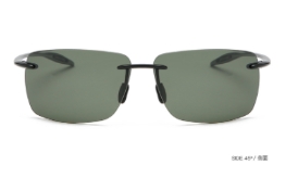 Classic Polarized Sports Rimless Sunglasses Men Driving Rectangle Ultralight Frame Sun Glasses UV400 MJ8009 Driver Goggles: Pink