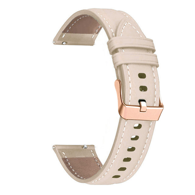 Bracelet en cuir 20mm pour Amazfit GTS 4/2 GTS 3 2E GTR Mini Bracelet de montre intelligente pour Amazfit Bip 3 Pro/Bip U Pro: GREEN BLUE / 16mm