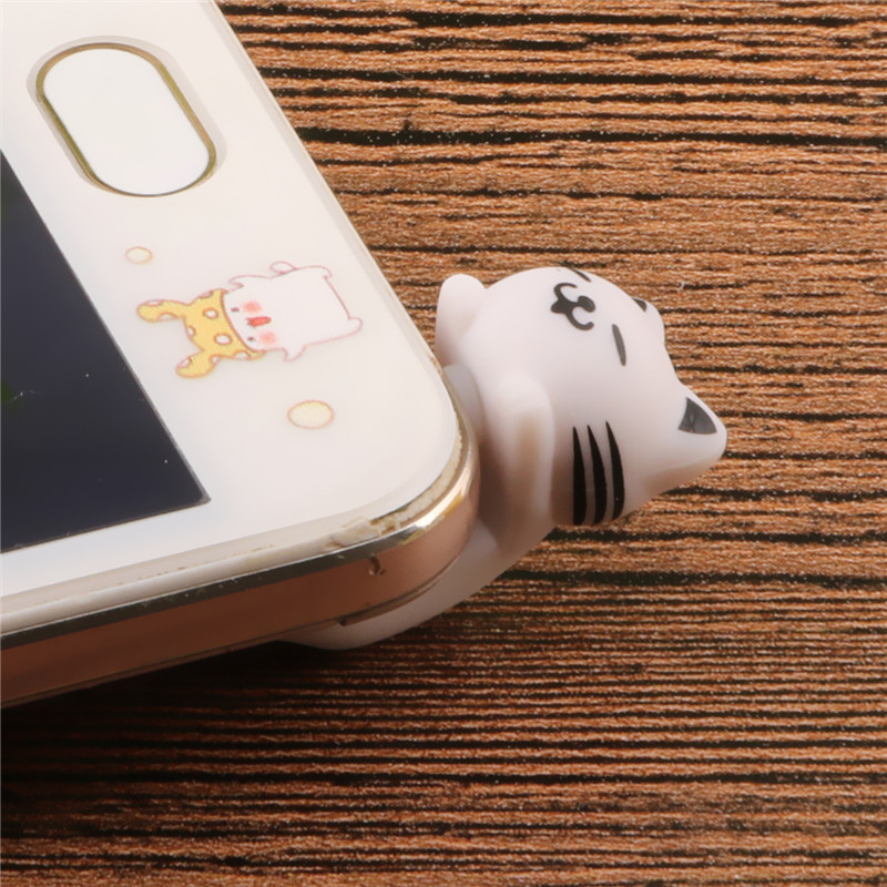 Siancs cat 3.5mm matkapuhelimen kuulokeliitäntä pölypistoke puhelimen tarvikkeet iphone 6 :lle android-älypuhelin söpö pölynsuojapistoke
