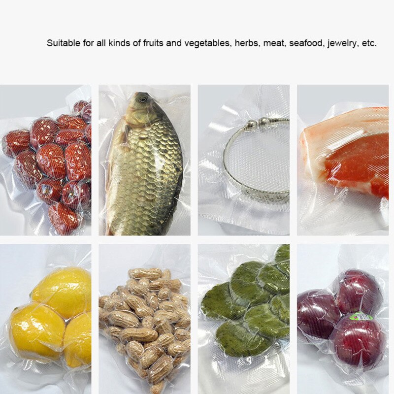 9 Sizes Kitchen Food Vacuum Bag Storage Bag For Vacuum Sealer Vacuum Packaging Roll For Home Degasser