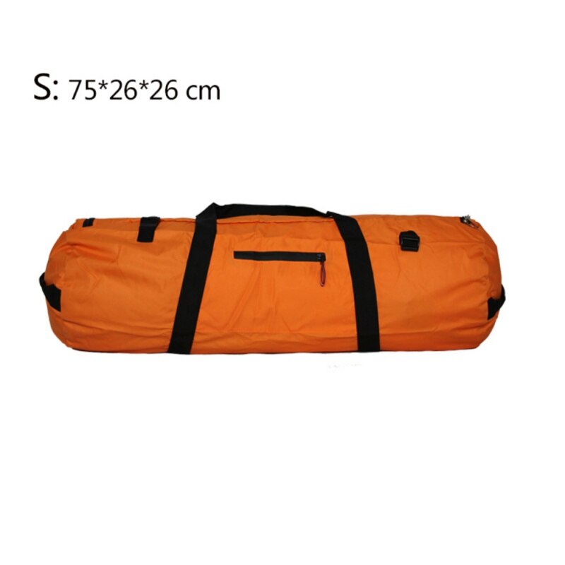 Coleção de tendas de acampamento, bolsa de armazenamento multifuncional para barraca, caminhadas ao ar livre, dobrável, à prova d&#39;água, mala de viagem de armazenamento: Orange S