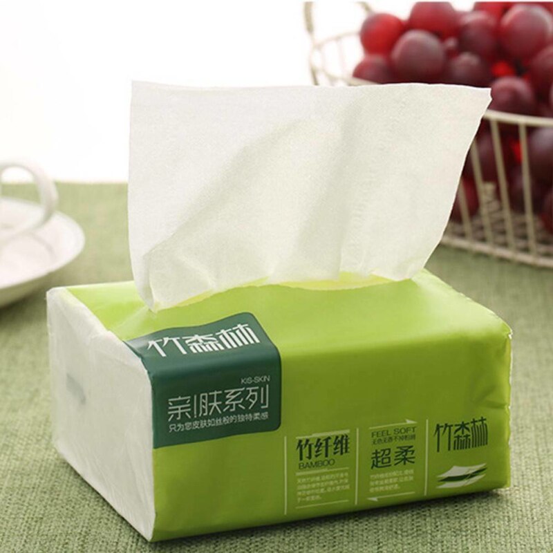 1 pack toilet paper 4 layers Native Bamboo Pulp Natural Pumping Paper Household Napkin Paper Towels Home bathroom accessories: Default Title