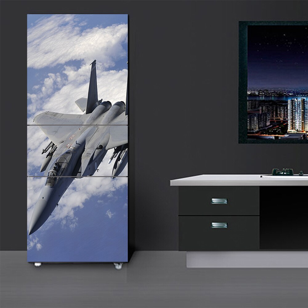 3D Zelfklevende Film Deur Vinyl Koelkast Cover Stickers Koelkast Cover Behang Pvc