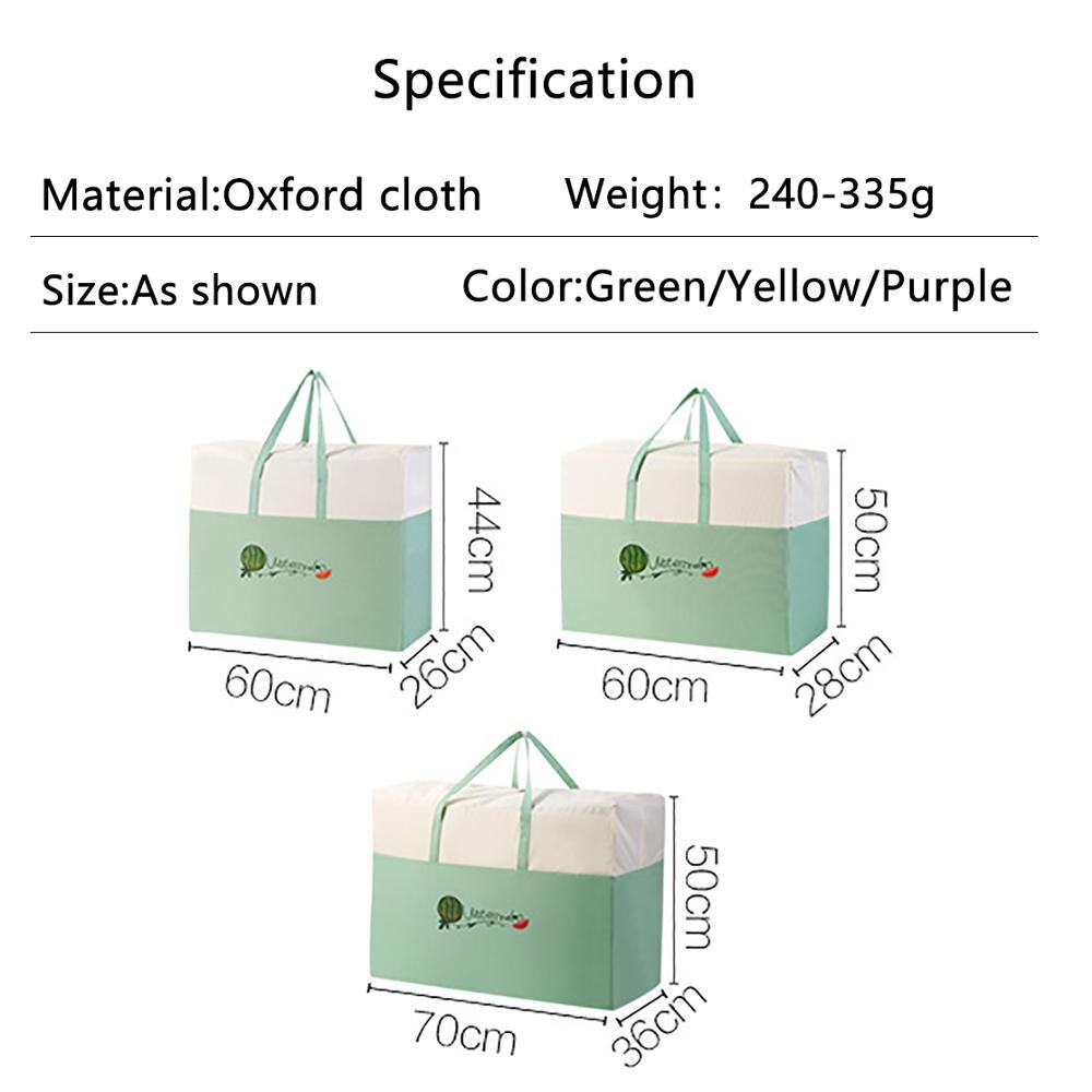 Sac de rangement pour vêtements couverture, sac de rangement pour vêtements couverture, boîte de rangement pour vêtements couette oreiller sacs de rangement pour bagages de voyage housse anti-poussière 1pc
