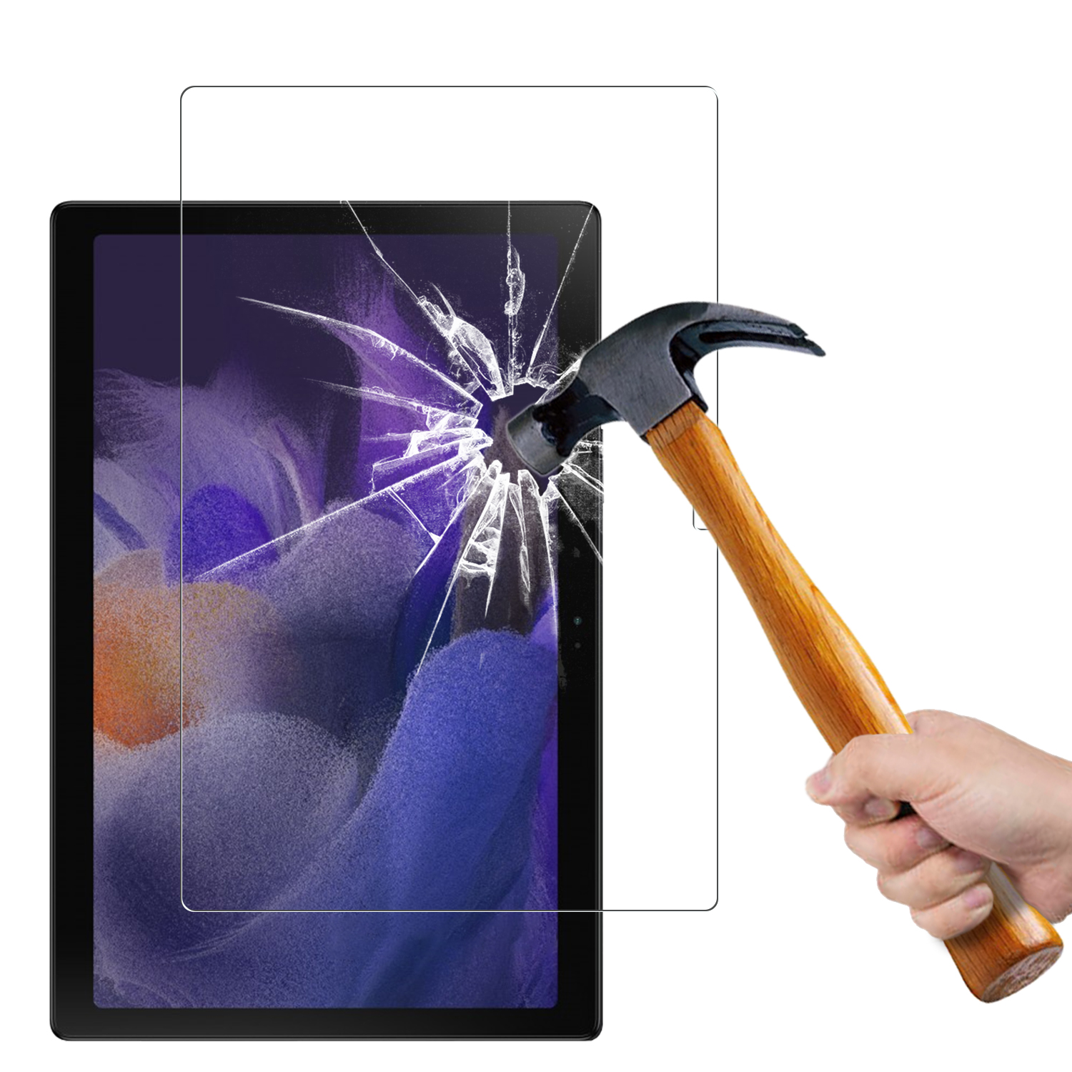 3Pack Tempered Glass for Samsung Galaxy Tab A8 10.5 inch HD Film Clear for Galaxy Tab A8 Tablet Screen Protectors