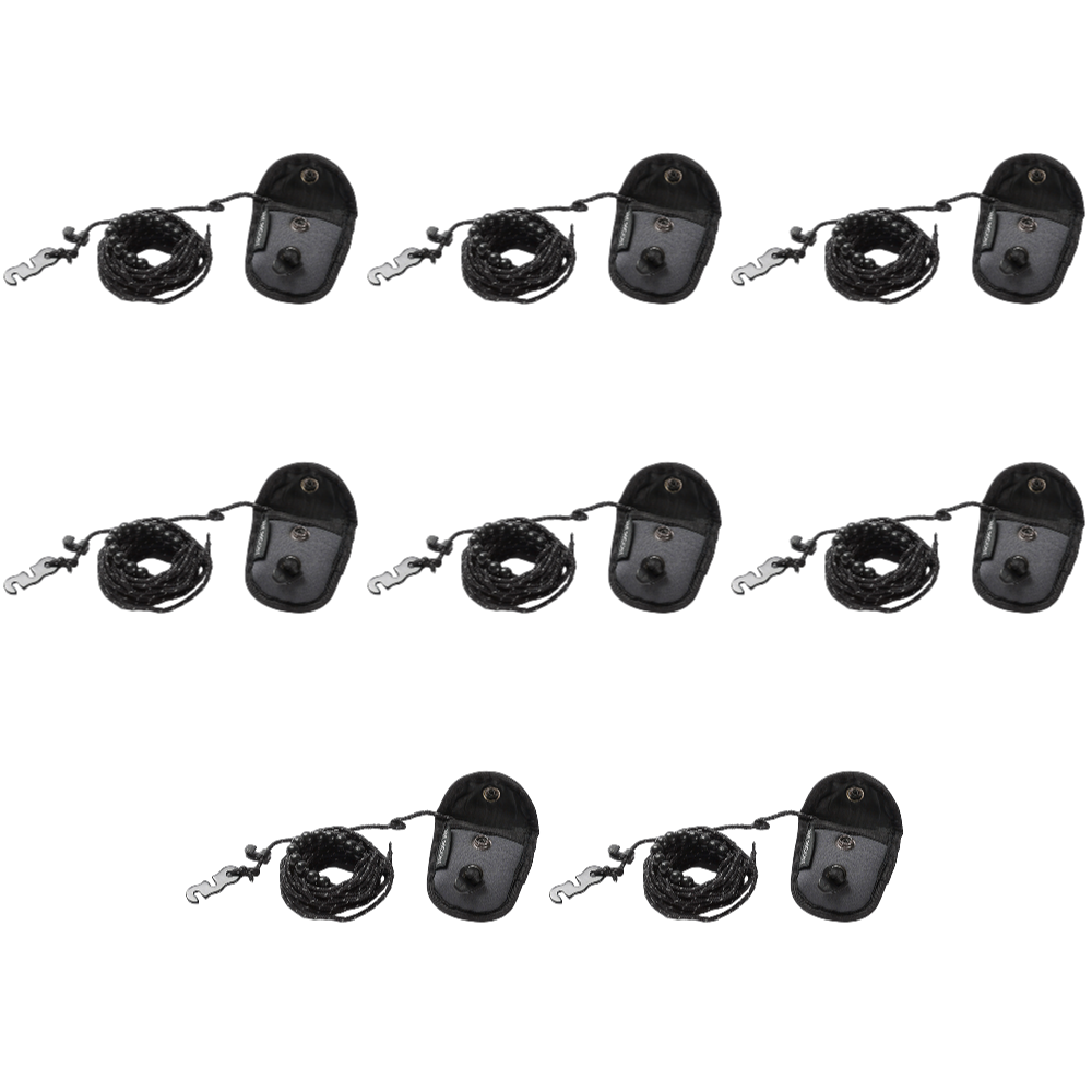 Corde à illant artificiel astique Coupe-Vent pour Voyage, Camping, 12 Clips, 3 m: Black