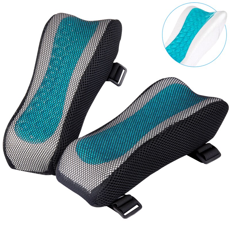 1Stck Speicher Schaum Kühlung Gel Stuhl Armlehne Pads Arm Rest Steigleitung Kissen für Büro &Ampere; Spielen Stühle Ellbogen Druck Linderung