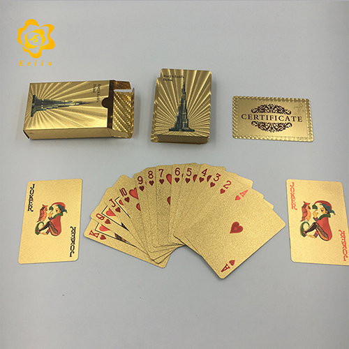 Dubai scenery and buildings 24K gold Poker playing cards For Dubai Souvenir and collection: Dubai6