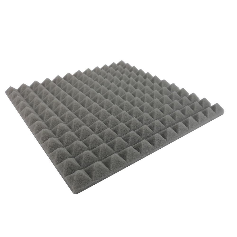 1Pcs Soundproof foam Acoustic Foam Panel Sound Stop Absorption Sponge Studio KTV Soundproof FDH: Gray