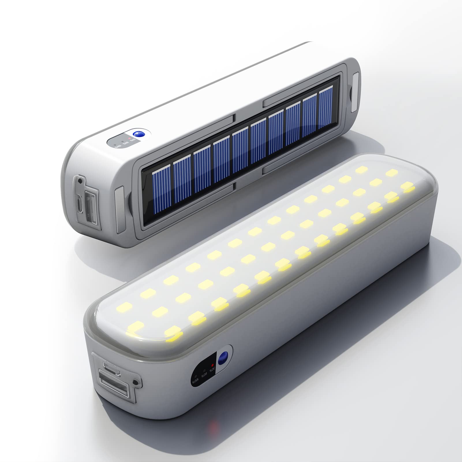 Lanterne de camping solaire aste, batterie externe 4800mAh, 3 modes d'éclairage, lanterne LED avec aimant, lumière de tente, lampe de travail injuste, garage: changeant