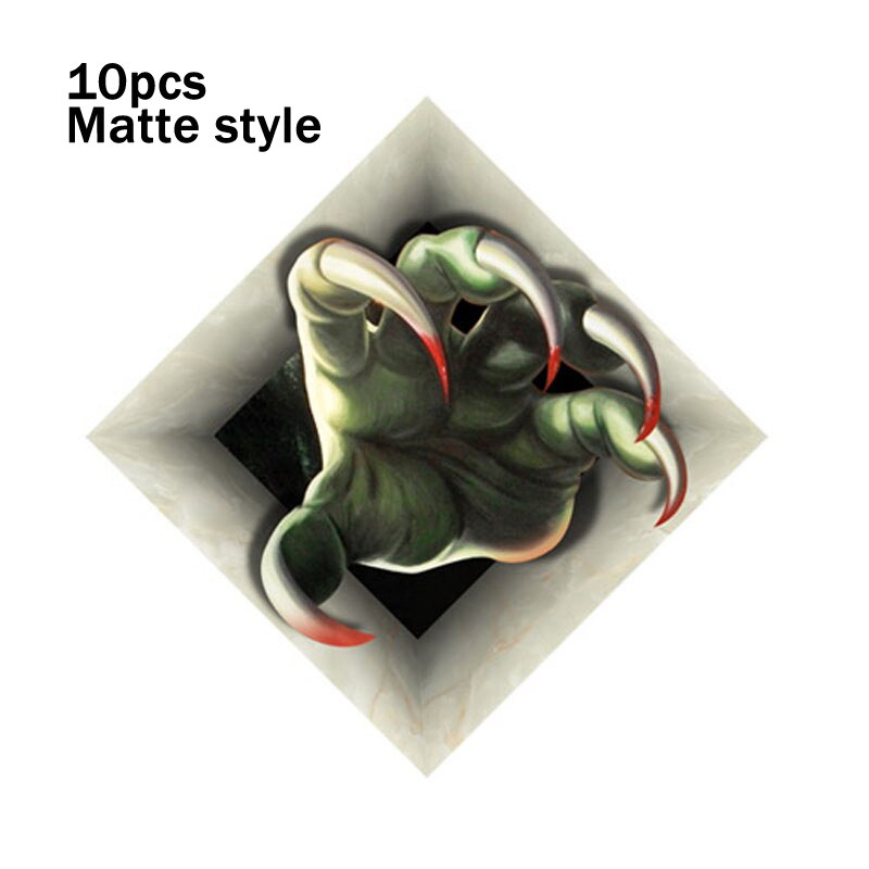 10Pcs 8cm Floor Tiles Diagonal Wall Stickers Desk Decoration Art Mural Decals Bathroom Waist Line Matte Waterproof PVC Stickers: DJ-019