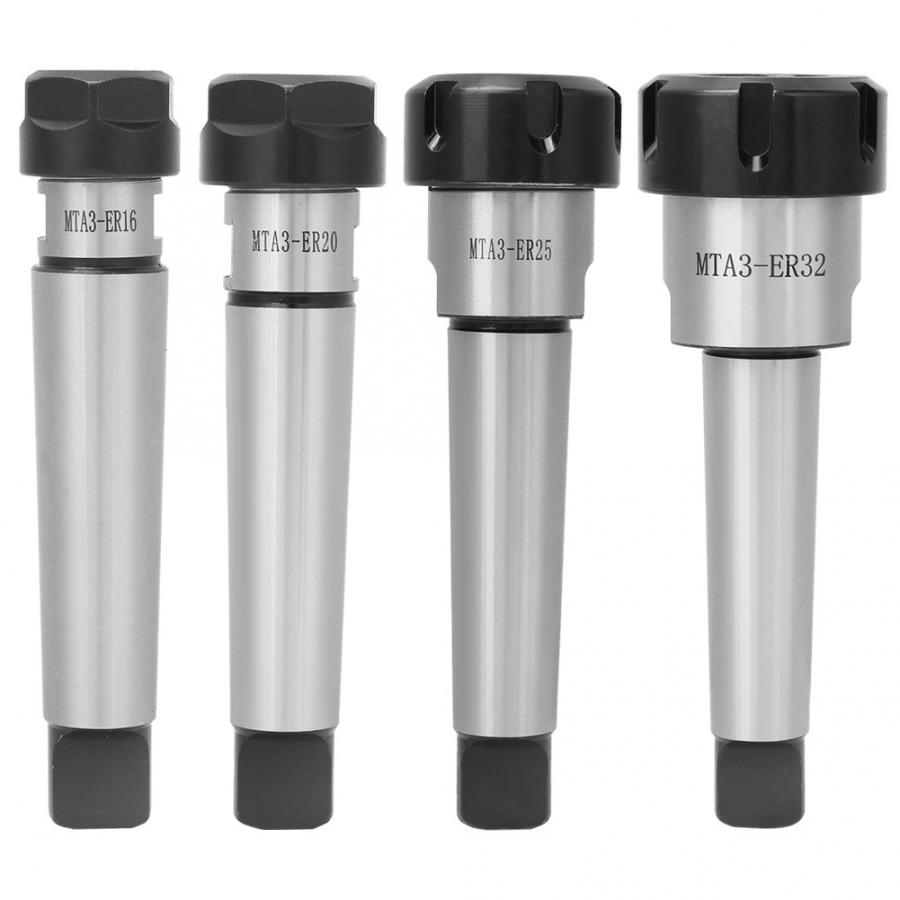 1Pcs MTA3 ER16/ER20/ER25/ER32 Morse Conus Spantang Houder M12 Schacht Carbon Staal Cnc frezen Draaibank Tool Chuck Verlengstuk