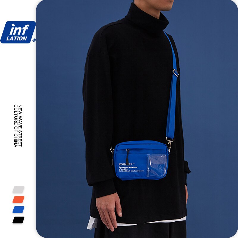 Inflatie Mannen Unisex Mode Messenger Bags Pvc Schoudertas Mini Mobiele Telefoon Zak Sport Effen Taille Casual Pack Tas 239AI2019