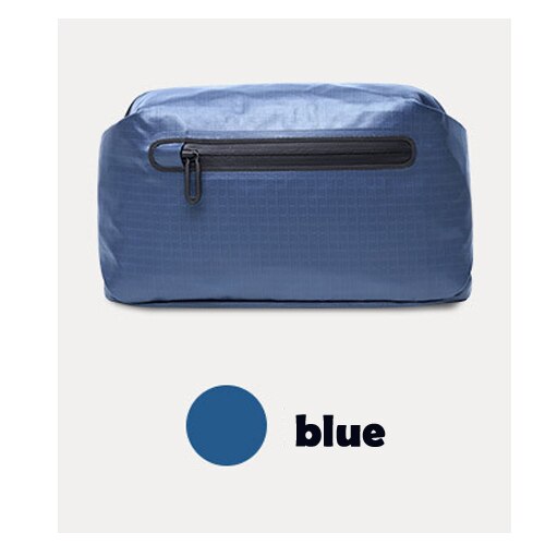 Original xiaomi mijia 90 points Pocket bag backpack waist pack waterproof 2 kinds of negative ways Warning light bar: Blue