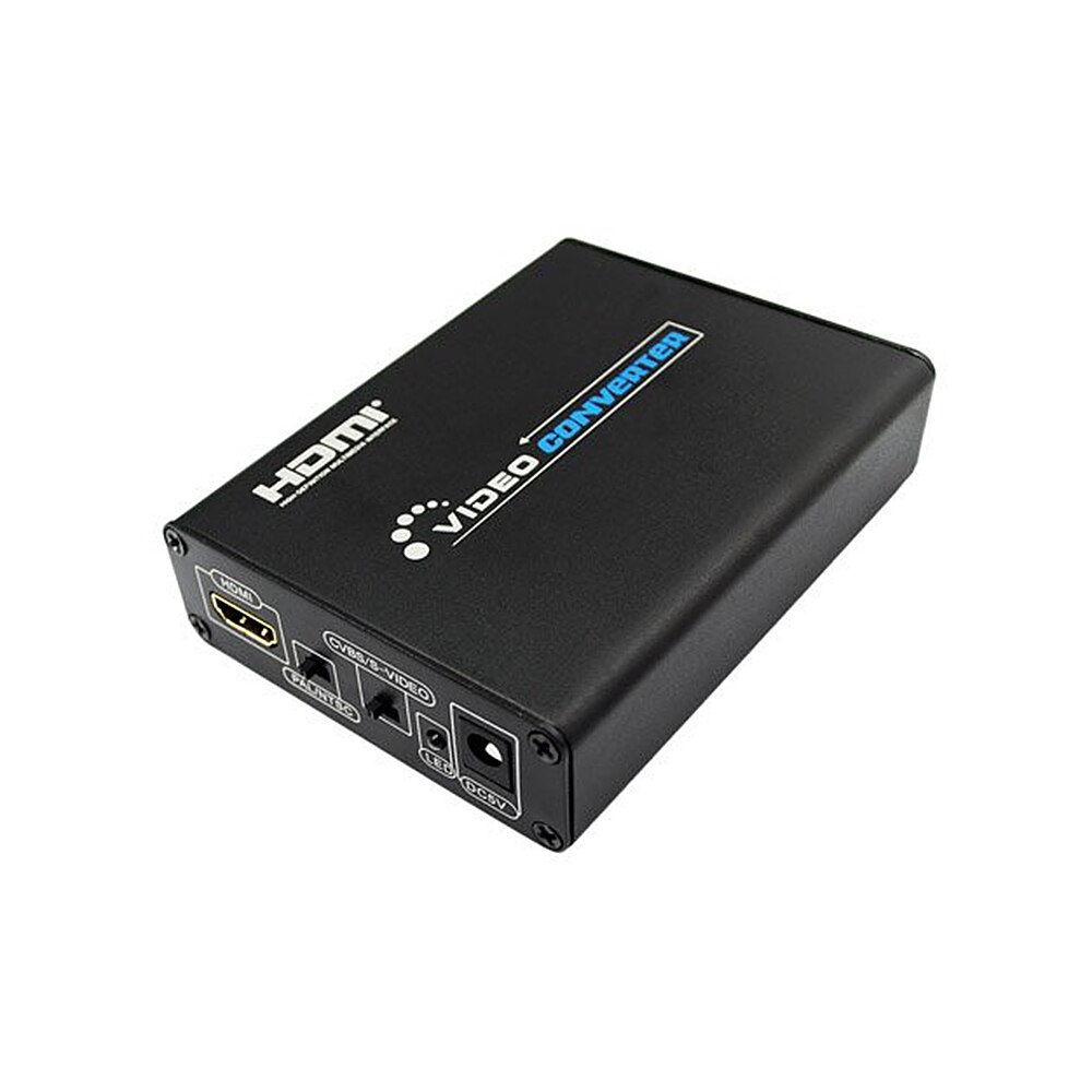 HD to AV+S-Video Converter HD Video Converter Adapter Support up to 1080P Input Resolution NTSC/PAL Standard